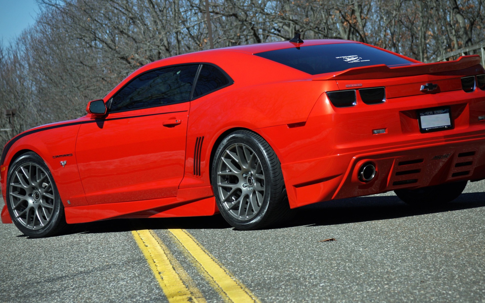 Screenshot №1 pro téma Chevrolet Camaro Chevy Red 1680x1050