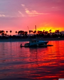 Das California Sunset Wallpaper 128x160