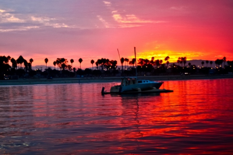 Das California Sunset Wallpaper 480x320