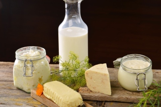 Milk, cheesea and butter - Obrázkek zdarma 