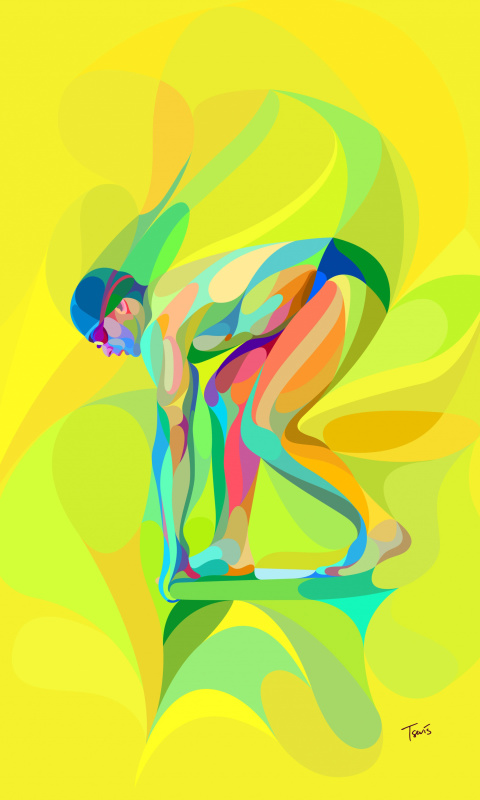 Rio 2016 Olympics Swimming Competitions wallpaper 480x800