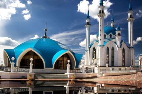 Kul Sharif Mosque in Kazan wallpaper 480x320