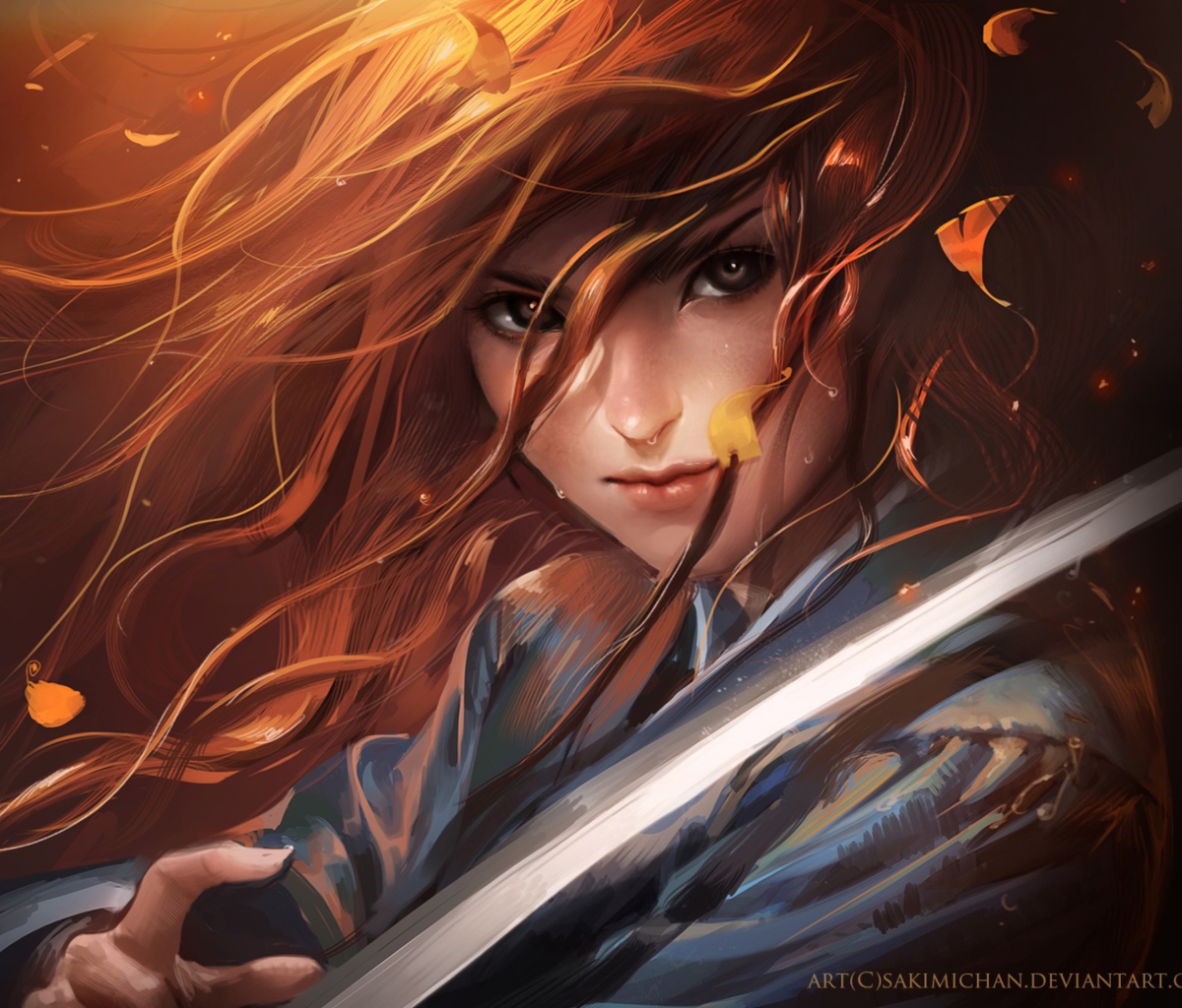 Fondo de pantalla Samurai Girl 1200x1024