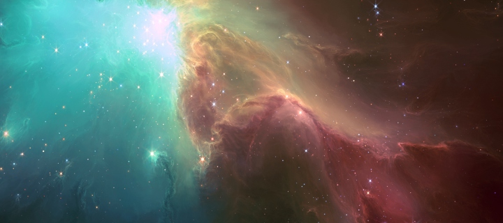 Fondo de pantalla Nebula Sky 720x320
