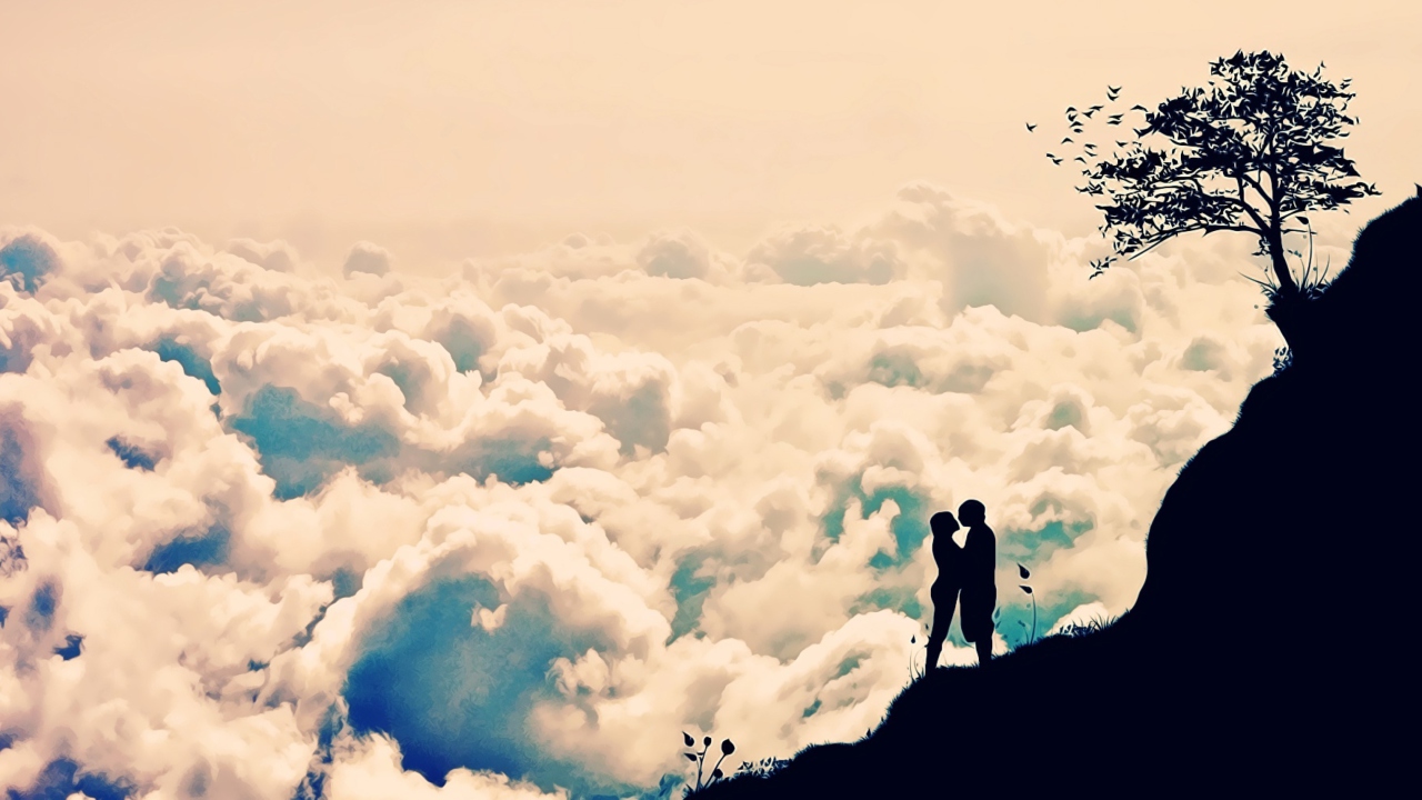 Fondo de pantalla Romance In Clouds 1280x720