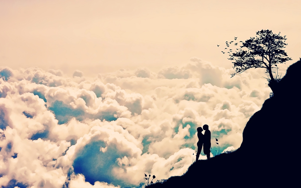 Screenshot №1 pro téma Romance In Clouds 1280x800