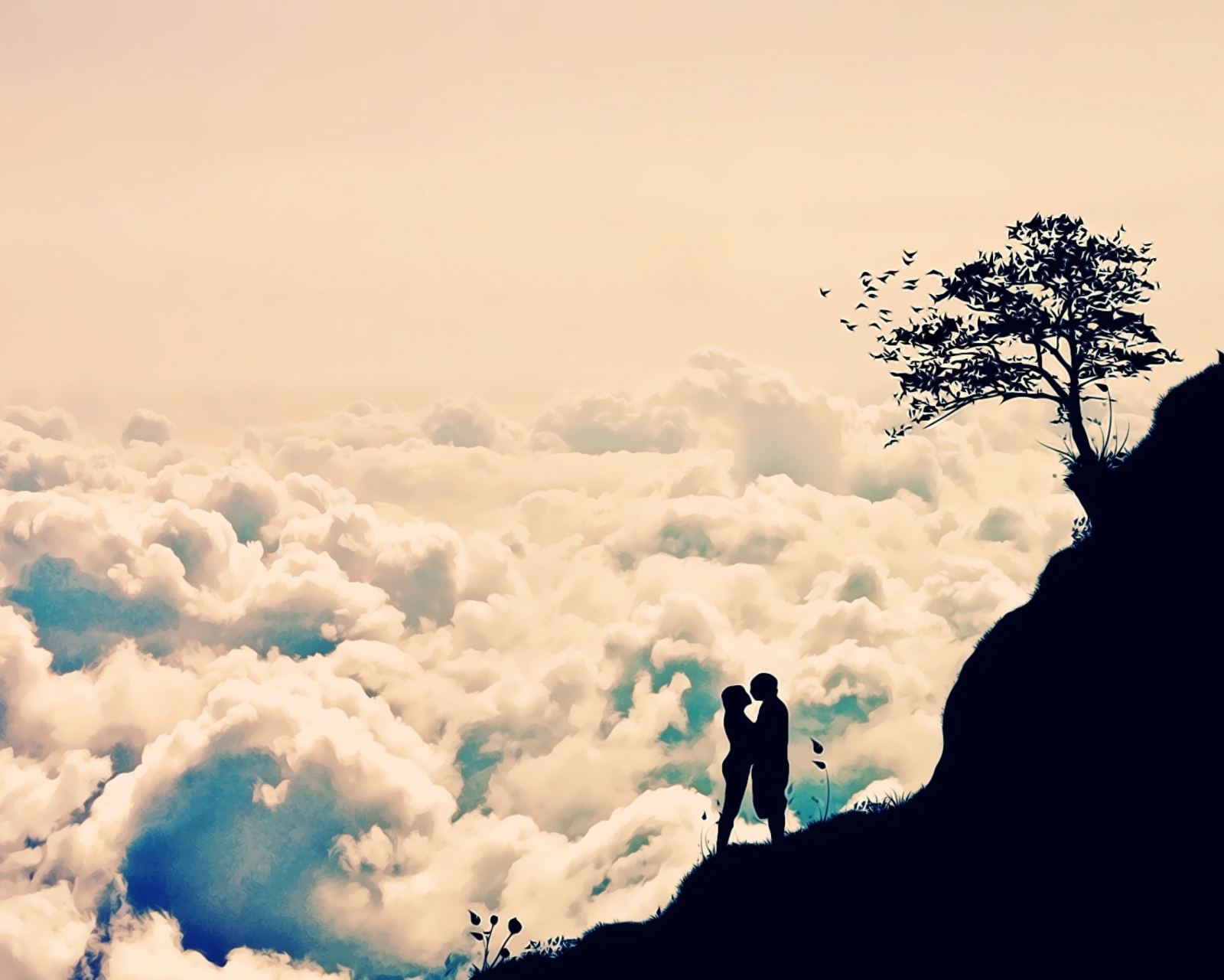 Sfondi Romance In Clouds 1600x1280
