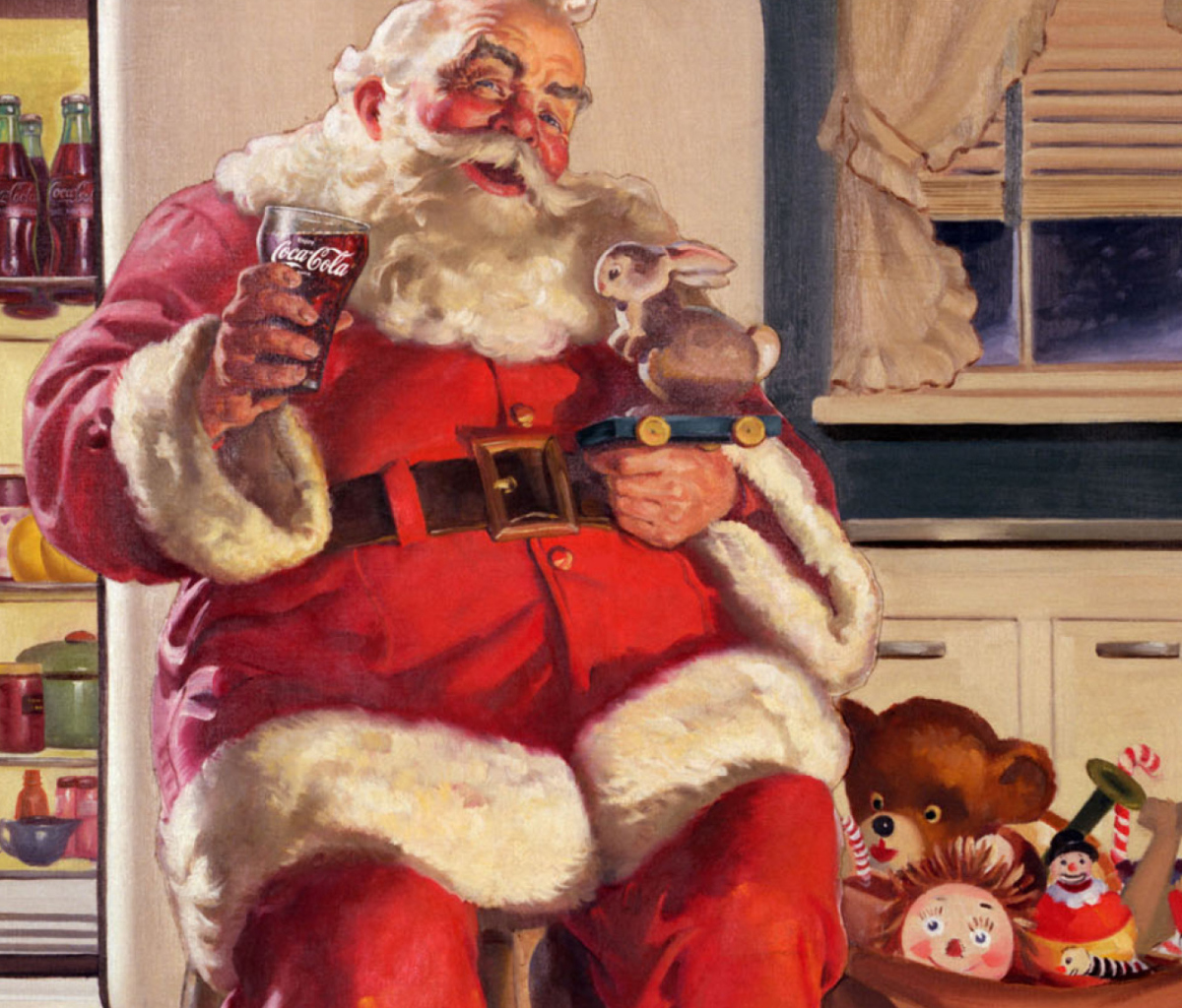 Das Coca Cola Santa Claus Wallpaper 1200x1024