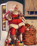 Обои Coca Cola Santa Claus 128x160