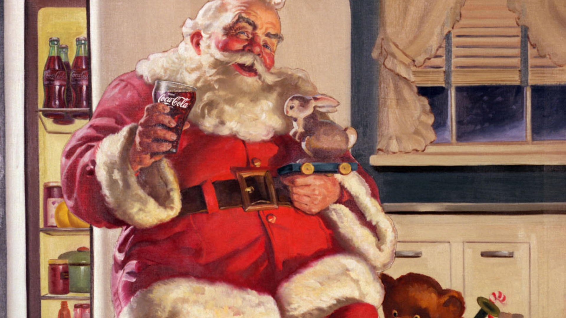 Fondo de pantalla Coca Cola Santa Claus 1920x1080