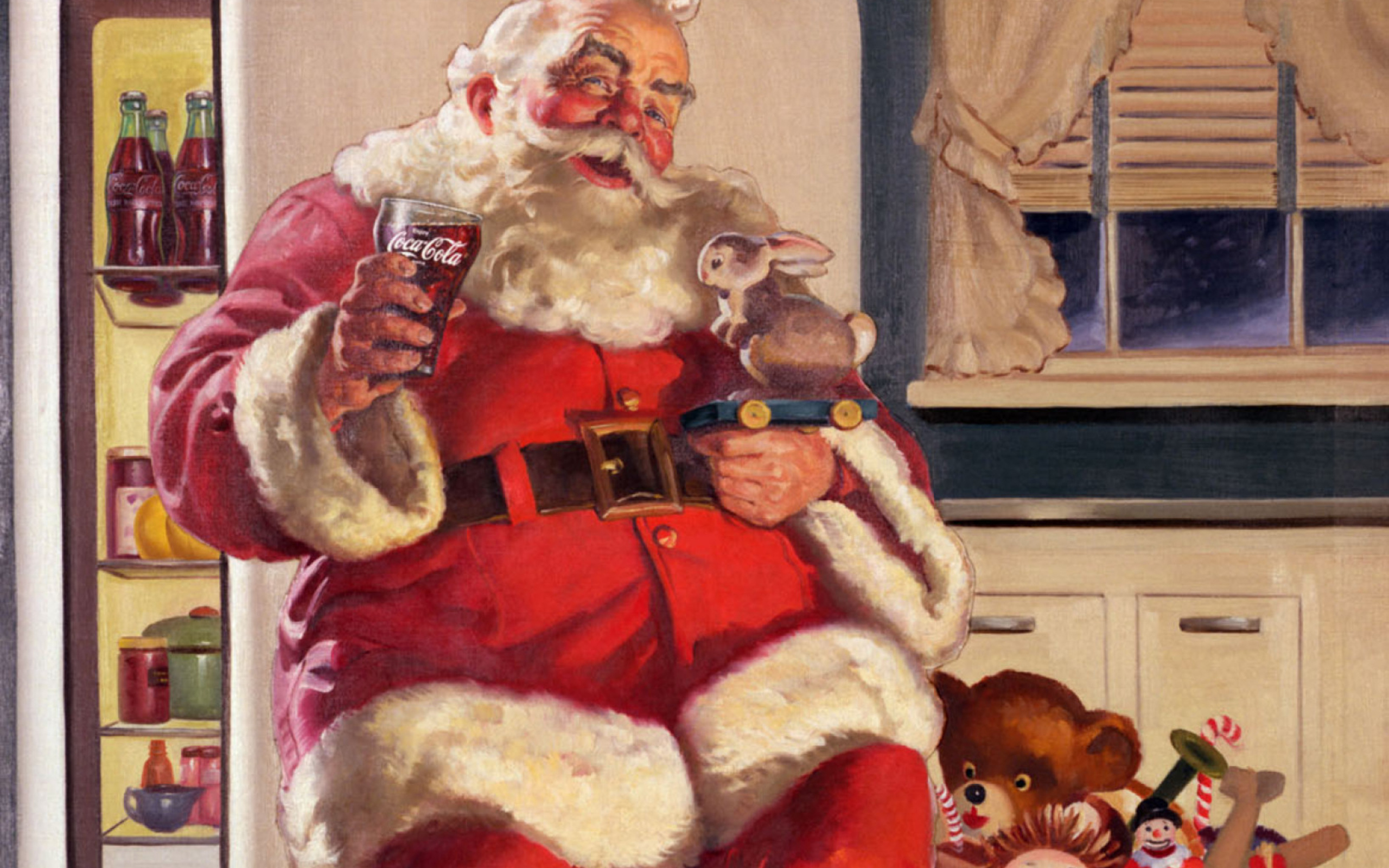 Coca Cola Santa Claus wallpaper 2560x1600