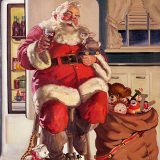 Coca Cola Santa Claus sfondi gratuiti per 128x128