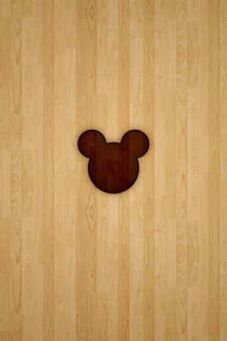 Das Mickey Mouse Logo Wallpaper 320x480