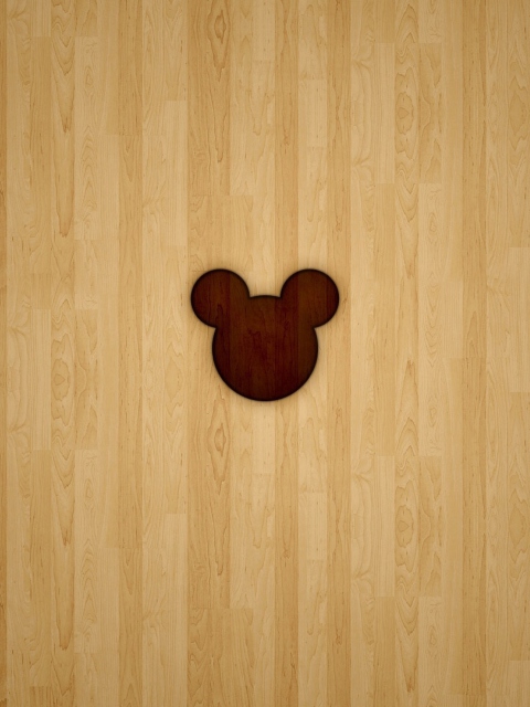 Mickey Mouse Logo wallpaper 480x640
