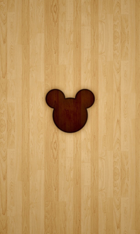 Mickey Mouse Logo wallpaper 480x800