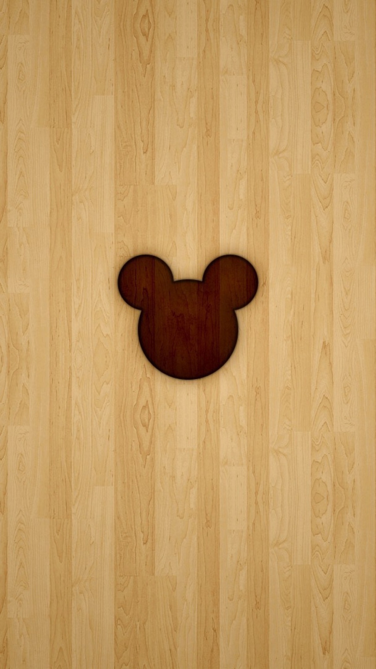 Das Mickey Mouse Logo Wallpaper 750x1334