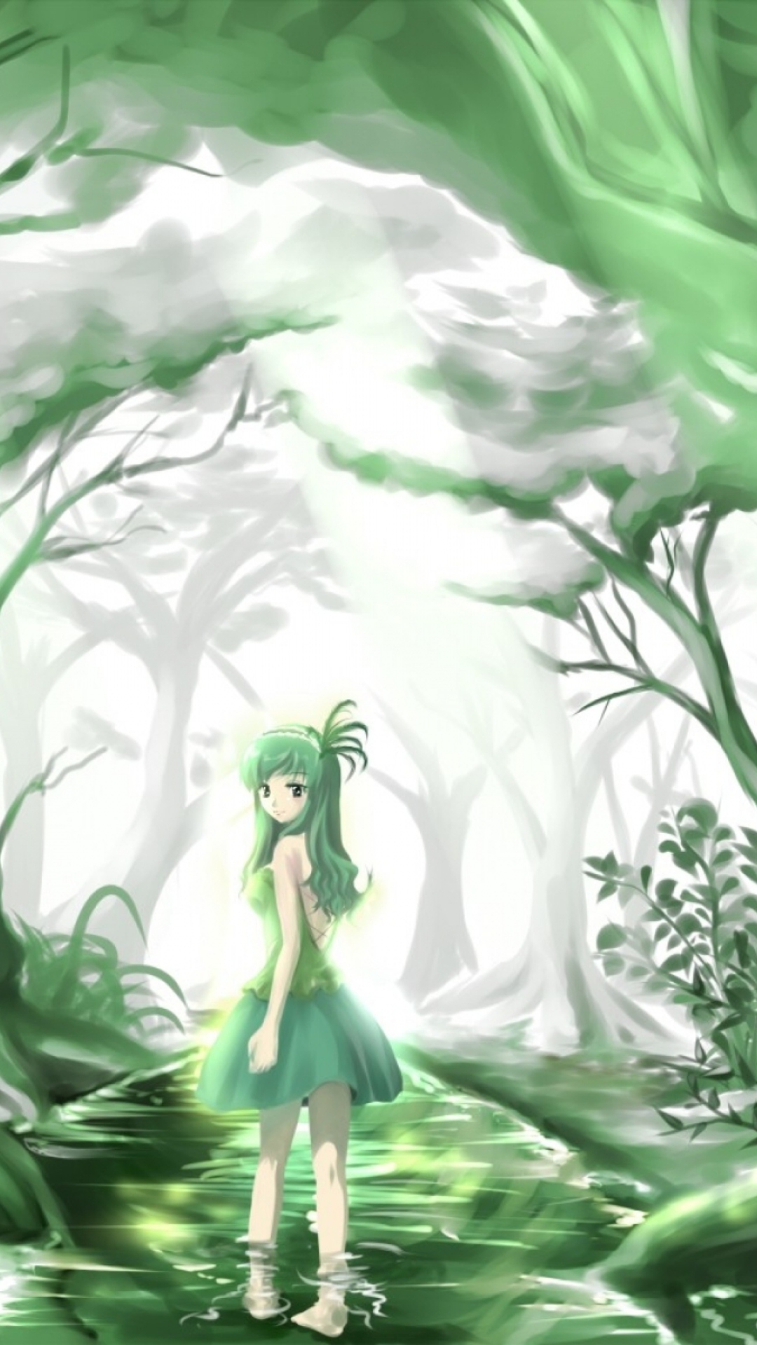 Screenshot №1 pro téma Green Forest Fairy 1080x1920