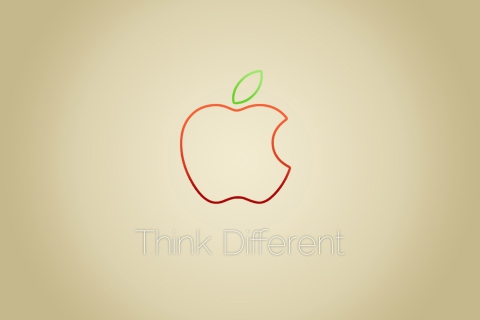 Think Different wallpaper 480x320