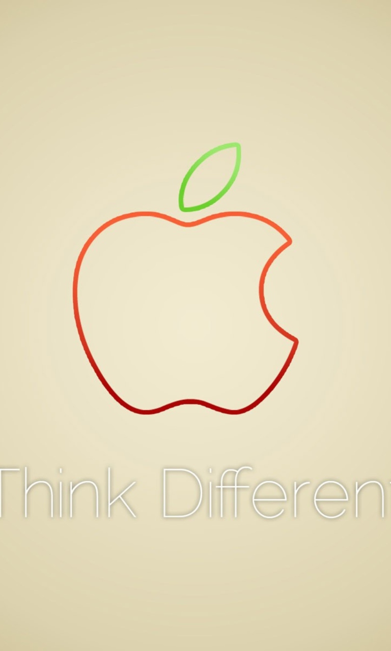 Das Think Different Wallpaper 768x1280