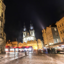 Fondo de pantalla Prague At Night 128x128
