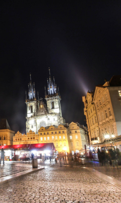 Sfondi Prague At Night 240x400