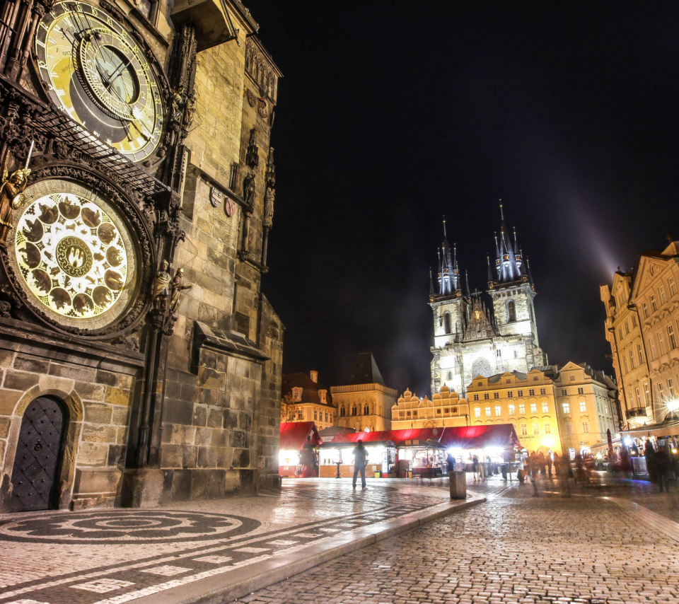 Das Prague At Night Wallpaper 960x854