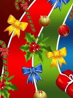 Fondo de pantalla Christmas Card 240x320