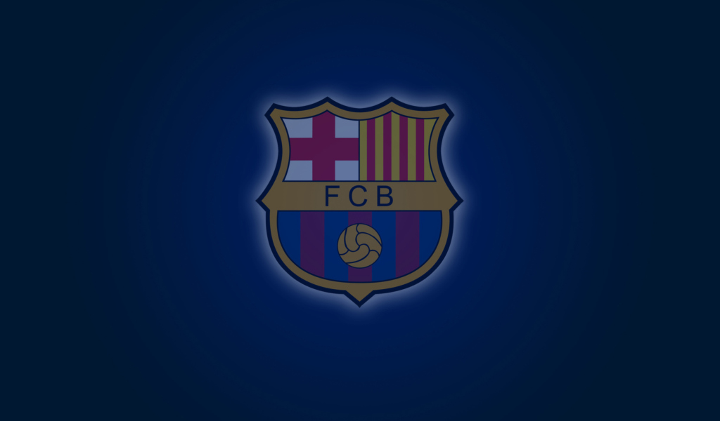 Обои Barcelona FC Logo 1024x600