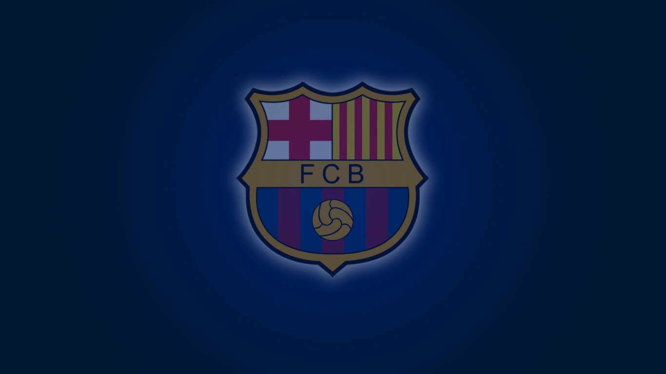 Обои Barcelona FC Logo 1366x768