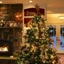 Fondo de pantalla Christmas Tree At Home 128x128