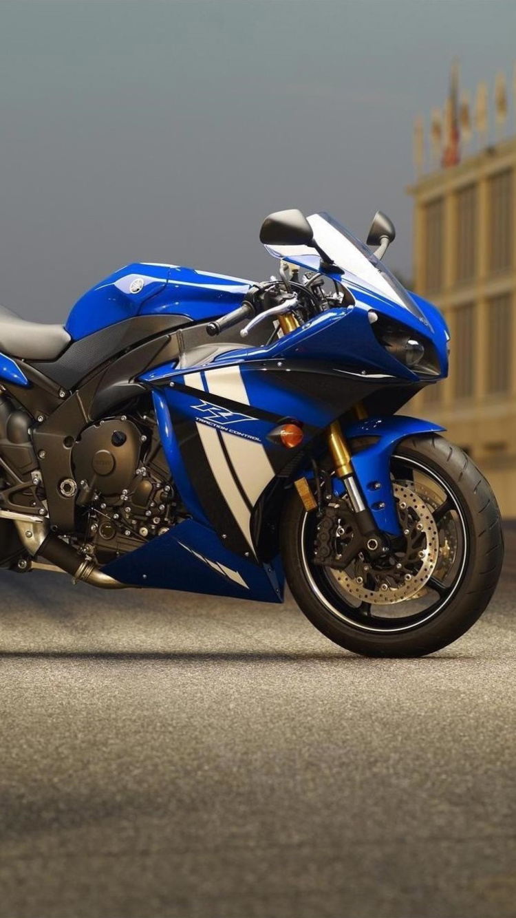 Fondo de pantalla Yamaha R1 Motorcycle 750x1334