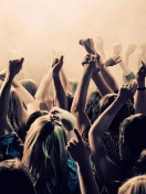 Fondo de pantalla Crazy Party in Night Club, Put your hands up 132x176