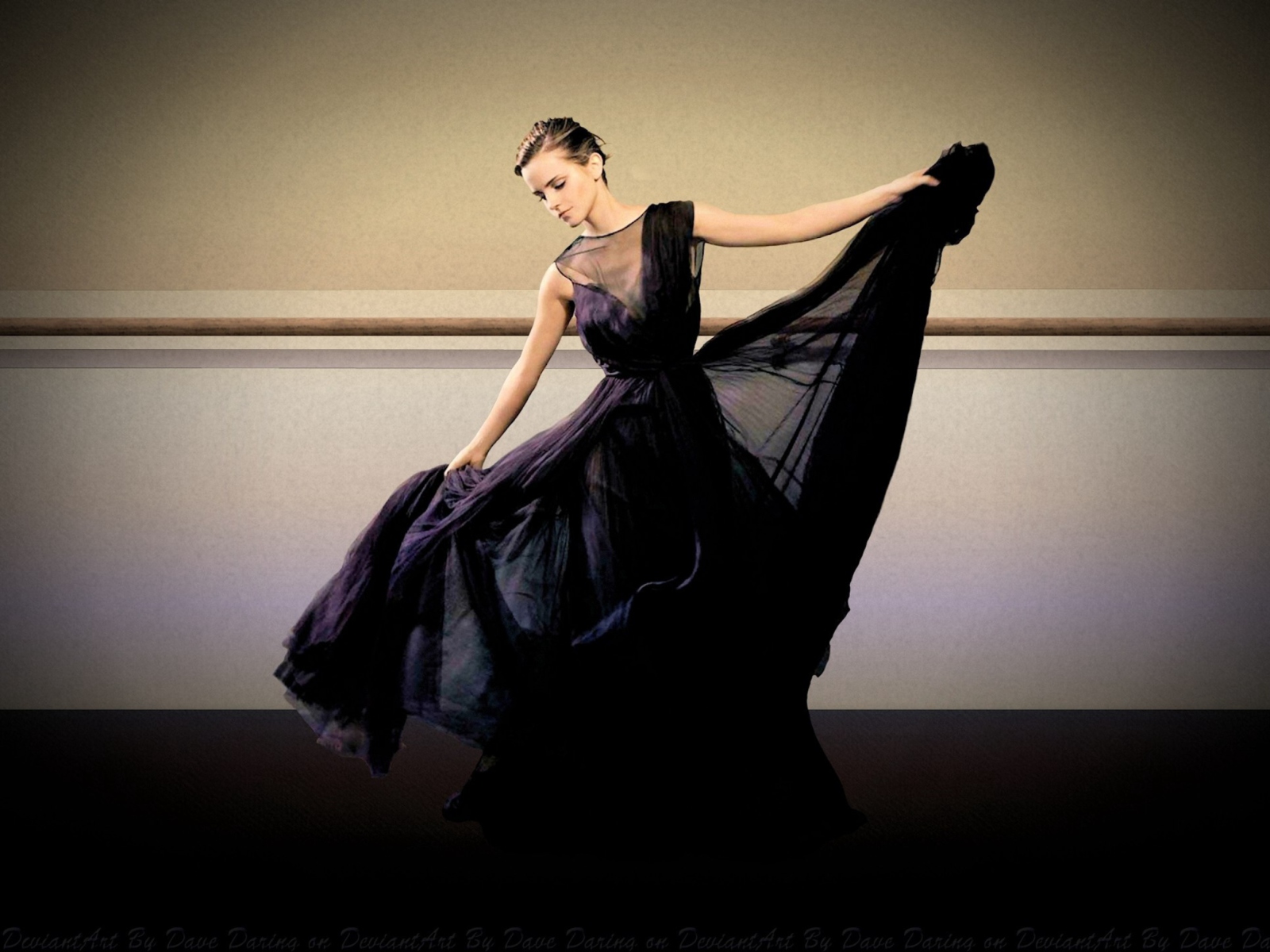 Das Emma Watson Evening Dress Wallpaper 1600x1200