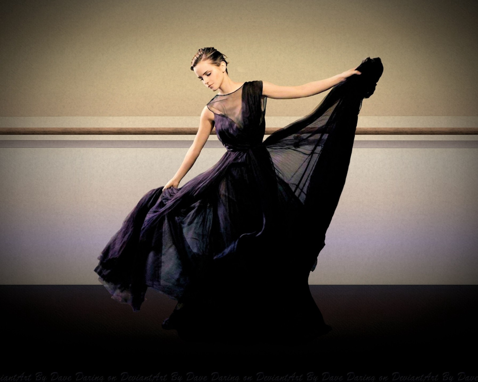 Das Emma Watson Evening Dress Wallpaper 1600x1280