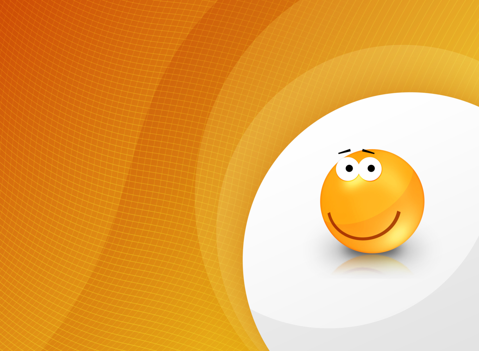 Orange Friendship Smiley wallpaper 1920x1408