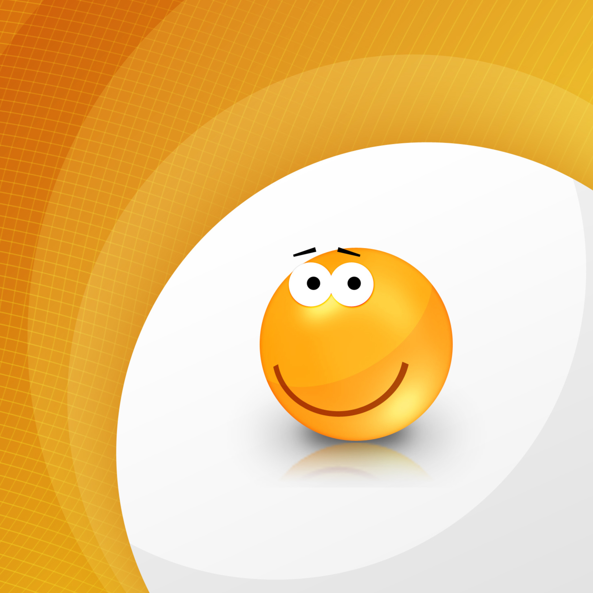 Screenshot №1 pro téma Orange Friendship Smiley 2048x2048