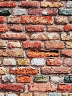 Das Brick Wall Wallpaper 240x320