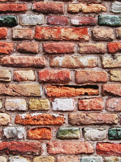 Fondo de pantalla Brick Wall 480x640