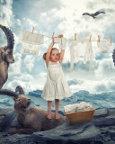Fantasy Laundry wallpaper 128x160