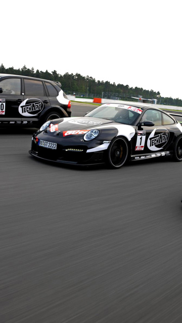 Fondo de pantalla Porsche Racing 360x640
