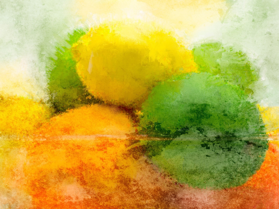 Screenshot №1 pro téma Lemon And Lime Abstract 1152x864