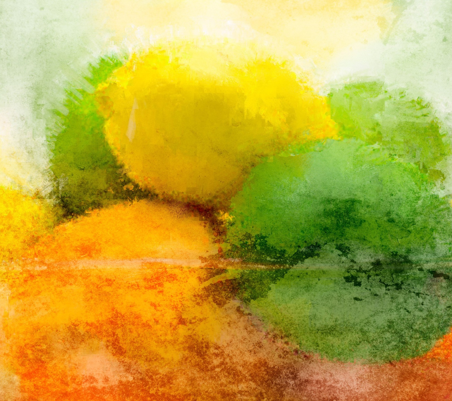 Fondo de pantalla Lemon And Lime Abstract 1440x1280