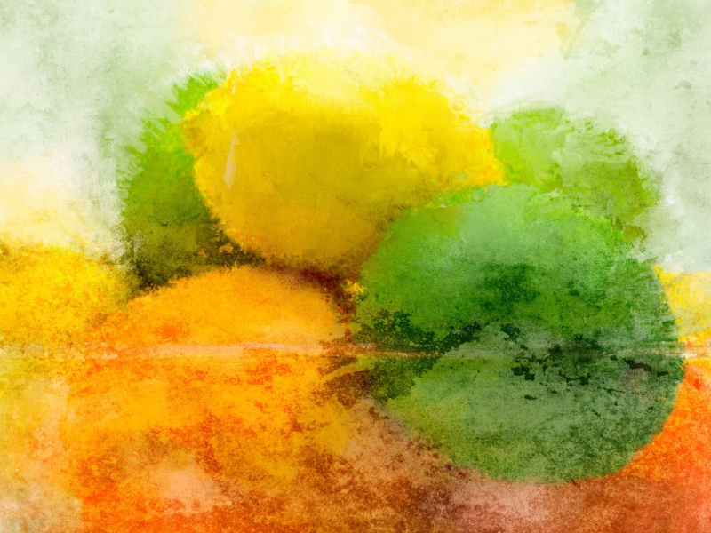 Screenshot №1 pro téma Lemon And Lime Abstract 800x600