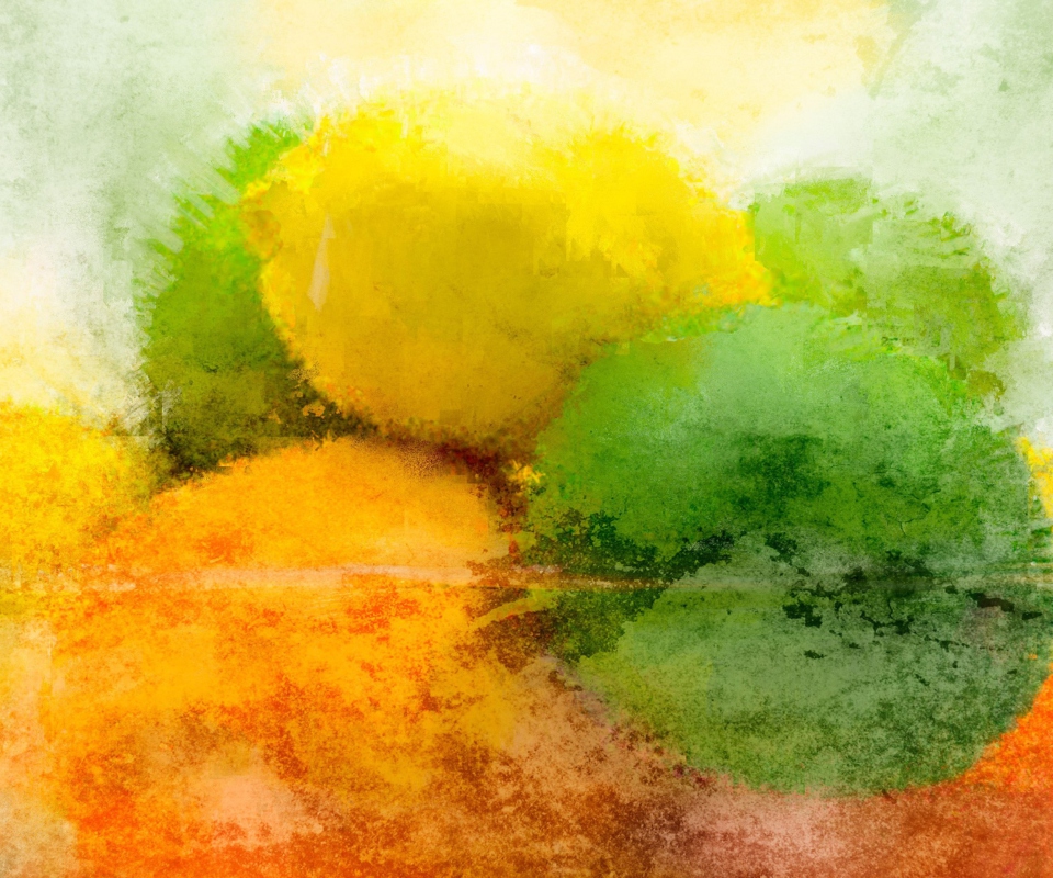 Screenshot №1 pro téma Lemon And Lime Abstract 960x800