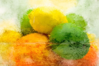 Lemon And Lime Abstract - Obrázkek zdarma pro Sony Xperia Z2 Tablet