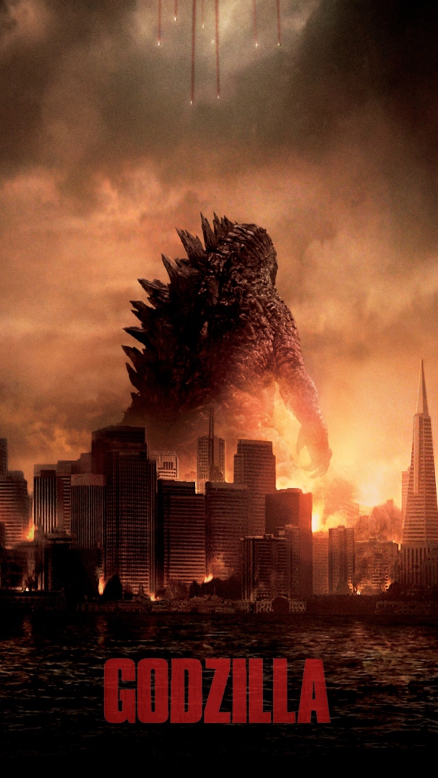 2014 Godzilla wallpaper 640x1136