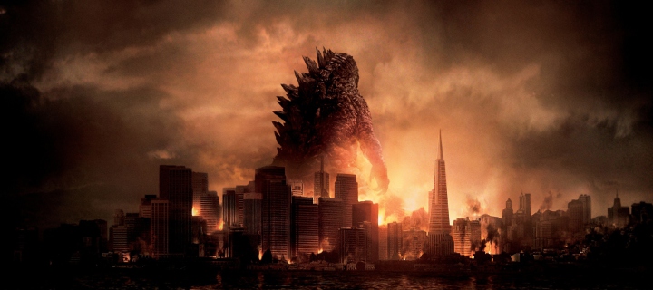 Das 2014 Godzilla Wallpaper 720x320