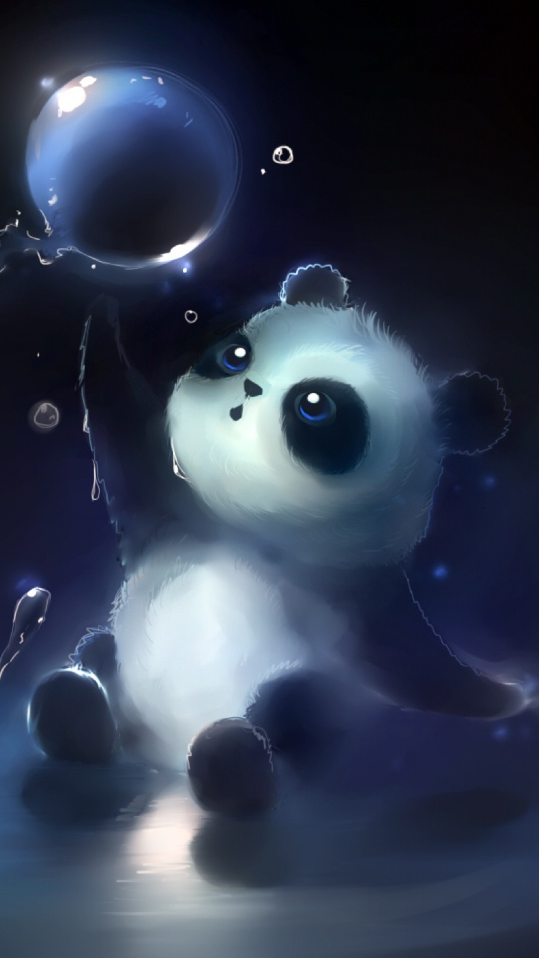 Fondo de pantalla Cute Little Panda With Balloon 1080x1920