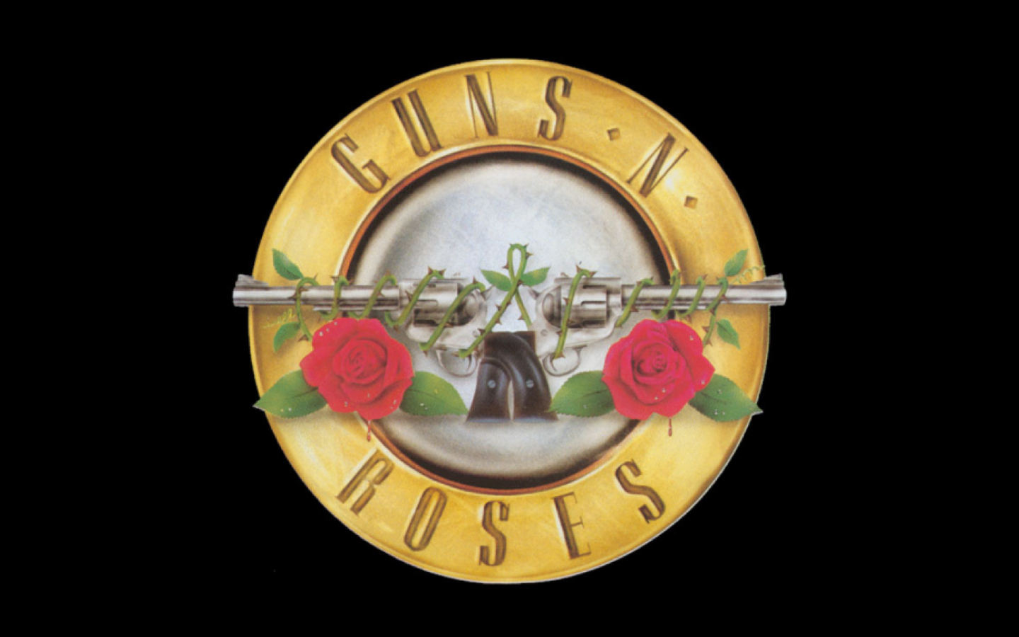 Screenshot №1 pro téma Guns N Roses Logo 1440x900