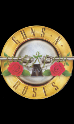 Das Guns N Roses Logo Wallpaper 240x400